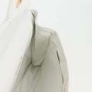CHANEL Matelasse Double Face Chain Bag Lamb Skin White Gold CC Auth bs17533A-34