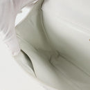 CHANEL Matelasse Double Face Chain Bag Lamb Skin White Gold CC Auth bs17533A-35