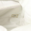 CHANEL Matelasse Double Face Chain Bag Lamb Skin White Gold CC Auth bs17533A-10