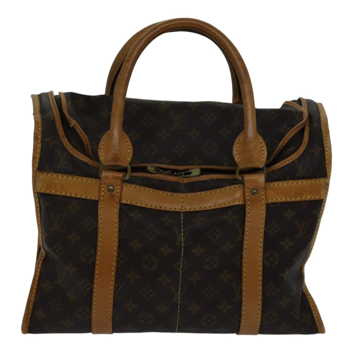 LOUIS VUITTON Monogram Sac Chasseur 40 Pet Carry M41924 LV Auth bs17541