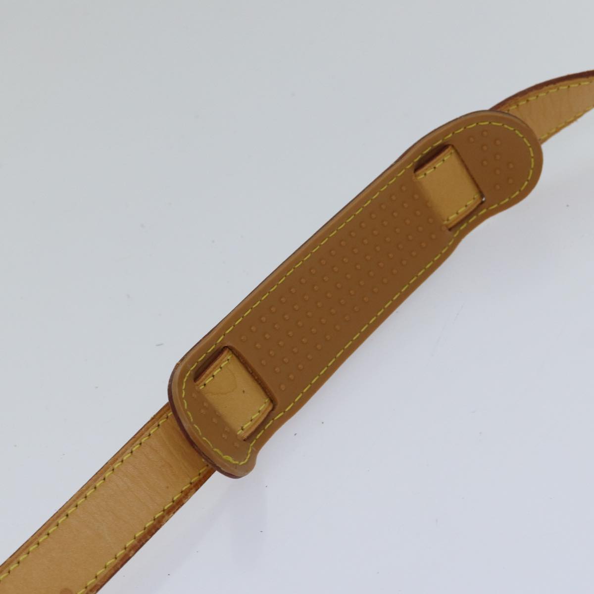 LOUIS VUITTON Adjustable Shoulder Strap Leather 35.4""-42.5"" Beige Auth bs17556