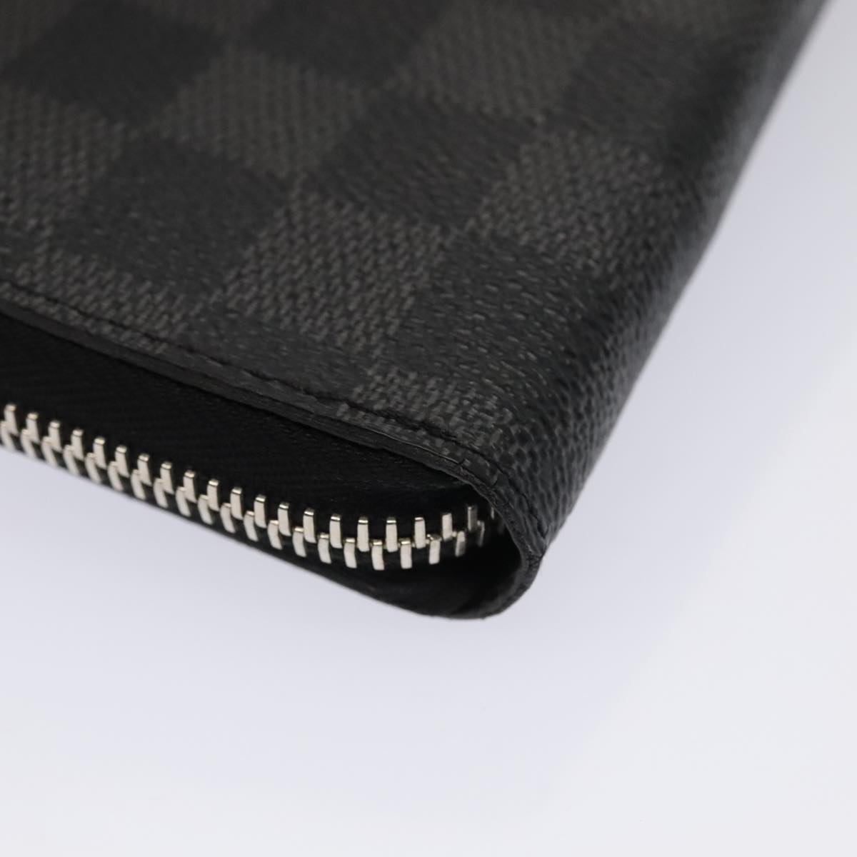 LOUIS VUITTON Damier Graphite Zippy Wallet Vertical N63095 LV Auth bs17562