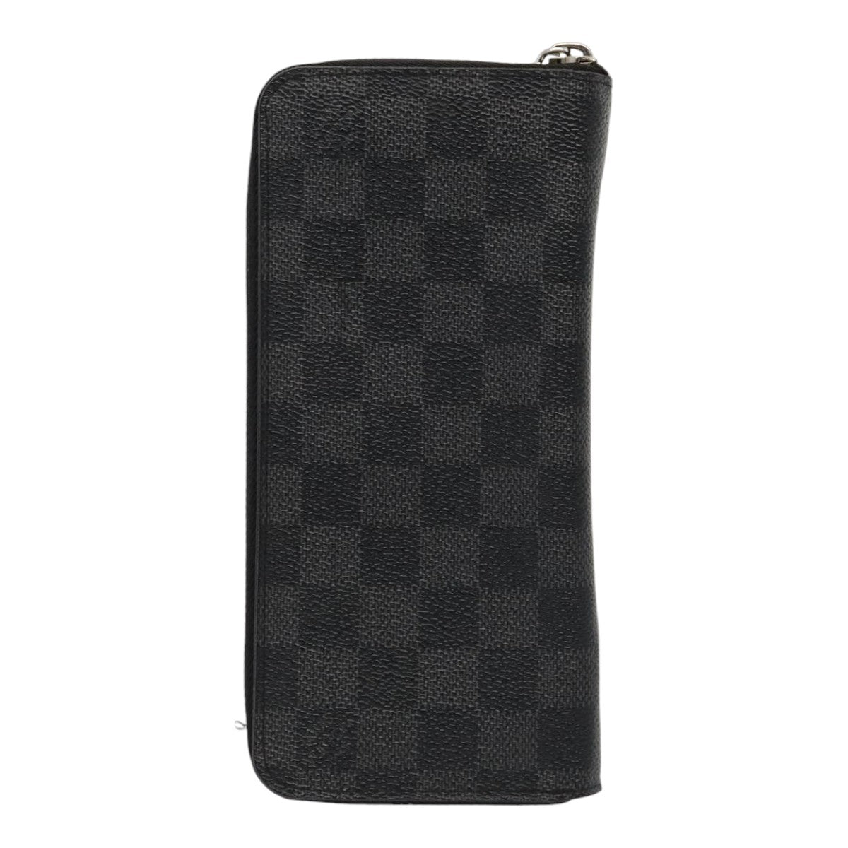 LOUIS VUITTON Damier Graphite Zippy Wallet Vertical N63095 LV Auth bs17562