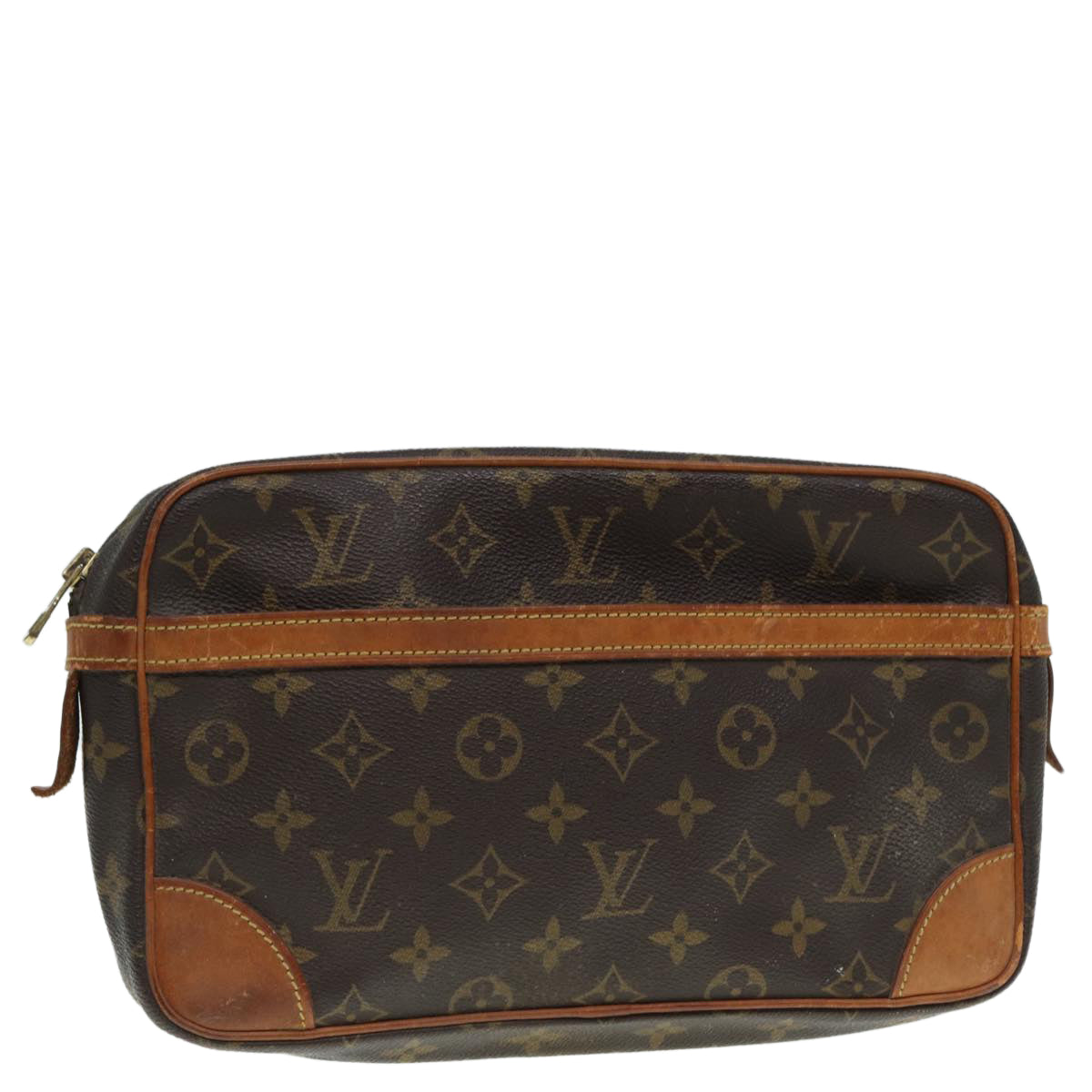 LOUIS VUITTON Monogram Compiegne 28 Clutch Bag M51845 LV Auth bs17563