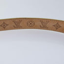 LOUIS VUITTON Monogram Mahina Ceinture Belt Leather Gold M9614W LV Auth bs17576-12