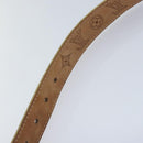 LOUIS VUITTON Monogram Mahina Ceinture Belt Leather Gold M9614W LV Auth bs17576-15