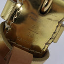 LOUIS VUITTON Monogram Mahina Ceinture Belt Leather Gold M9614W LV Auth bs17576-11