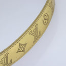 LOUIS VUITTON Monogram Mahina Ceinture Belt Leather Gold M9614W LV Auth bs17576-4