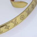 LOUIS VUITTON Monogram Mahina Ceinture Belt Leather Gold M9614W LV Auth bs17576-6