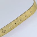 LOUIS VUITTON Monogram Mahina Ceinture Belt Leather Gold M9614W LV Auth bs17576-8
