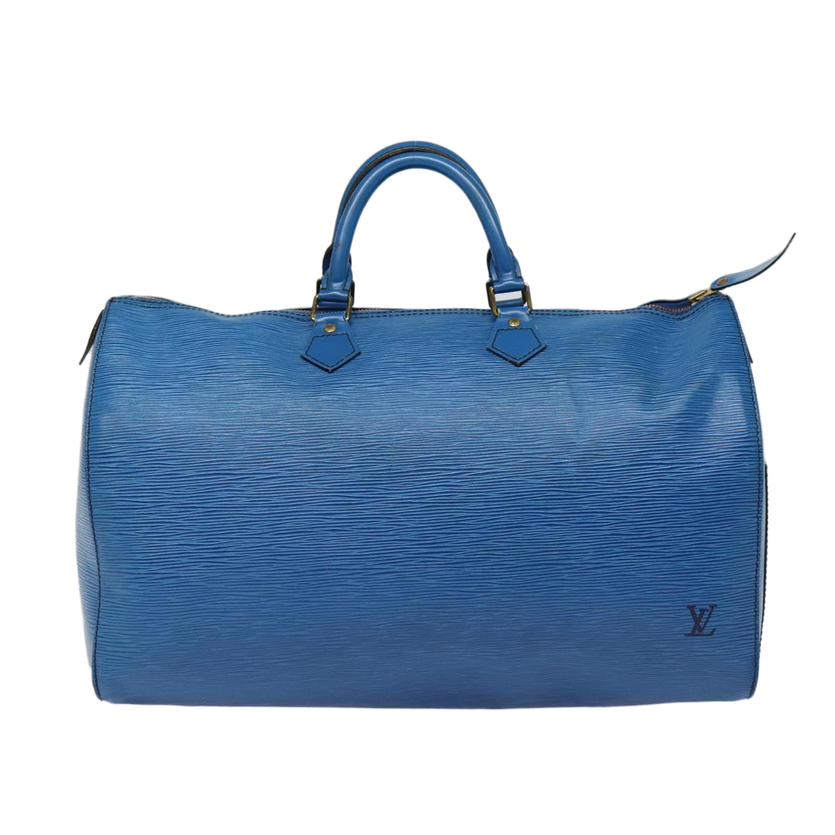 LOUIS VUITTON Epi Speedy 40 Hand Bag Toledo Blue M42985 LV Auth bs17579