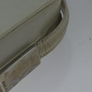 GUCCI Shoulder Bag Leather White Silver 007 1014 0274 Auth bs17611-10