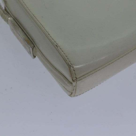 GUCCI Shoulder Bag Leather White Silver 007 1014 0274 Auth bs17611