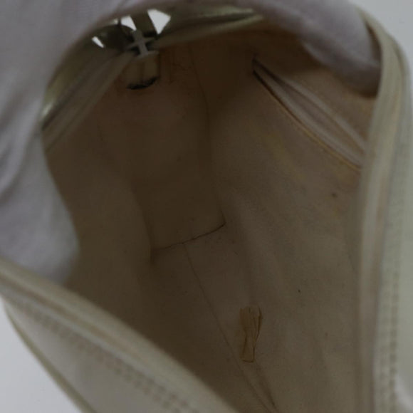 GUCCI Shoulder Bag Leather White Silver 007 1014 0274 Auth bs17611