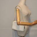 GUCCI Shoulder Bag Leather White Silver 007 1014 0274 Auth bs17611-23