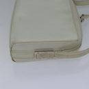 GUCCI Shoulder Bag Leather White Silver 007 1014 0274 Auth bs17611-4