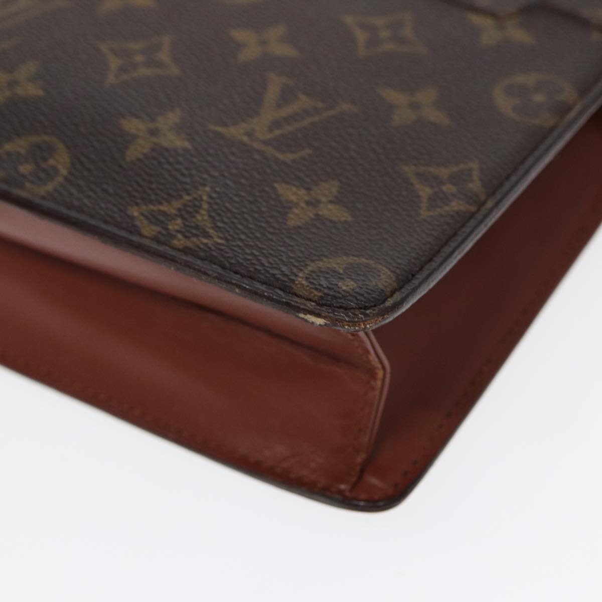 LOUIS VUITTON Monogram Pochette Homme Clutch Bag M51795 LV Auth bs17617