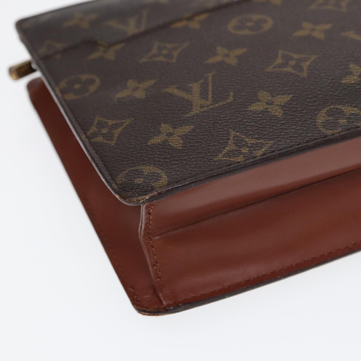 LOUIS VUITTON Monogram Pochette Homme Clutch Bag M51795 LV Auth bs17617