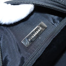 BURBERRY Nova Check Hand Bag Canvas Beige Silver Auth bs17636-18