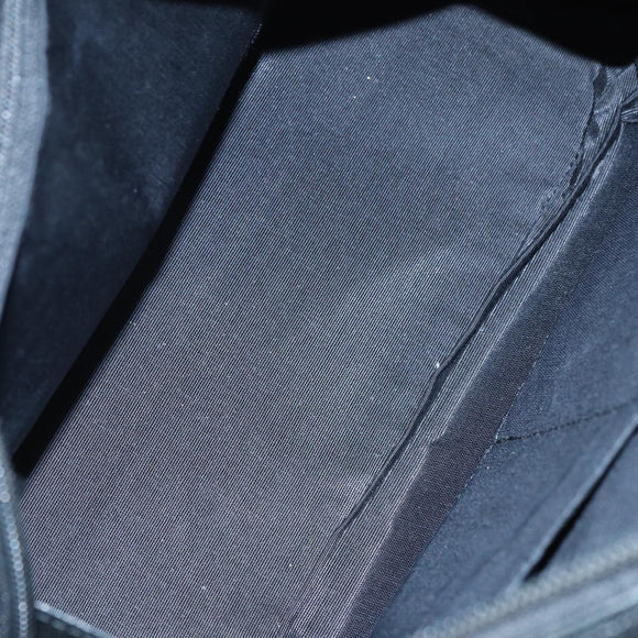 BURBERRY Nova Check Hand Bag Canvas Beige Silver Auth bs17636