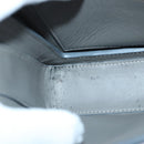 BURBERRY Shoulder Bag Patent leather Gray Gold Auth bs17639-20