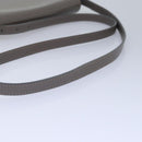 BURBERRY Shoulder Bag Patent leather Gray Gold Auth bs17639-7