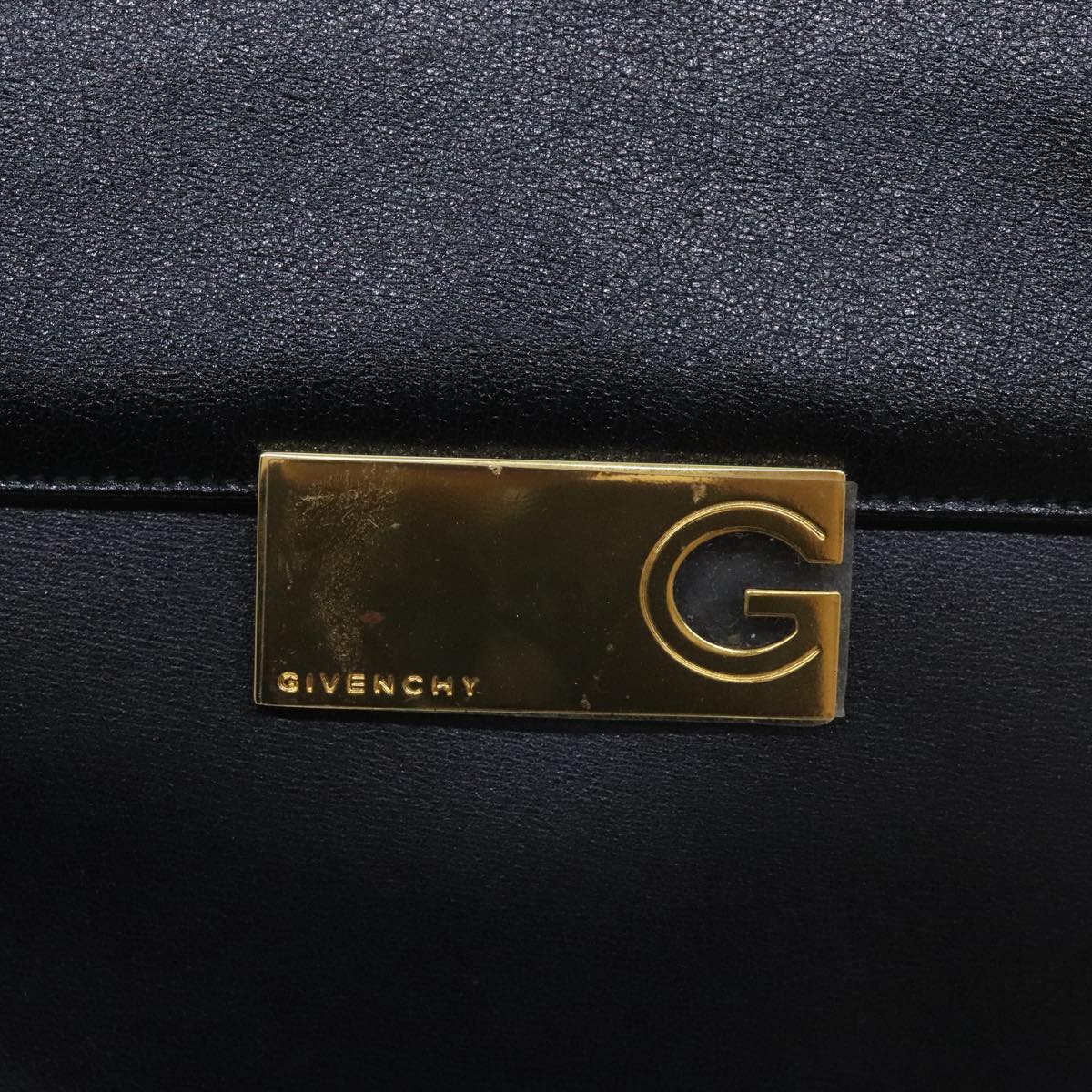 GIVENCHY Shoulder Bag Leather Black Auth bs17645