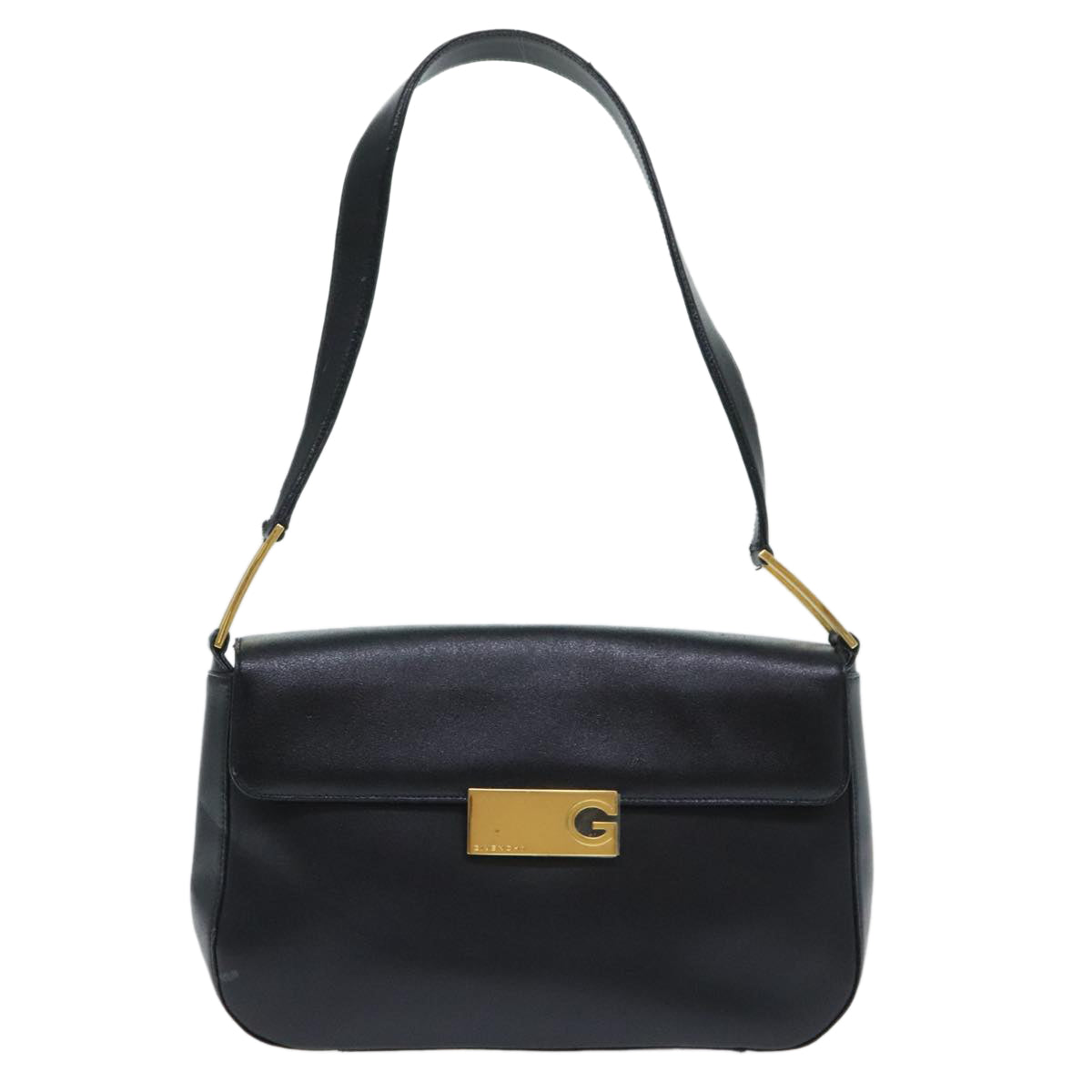 GIVENCHY Shoulder Bag Leather Black Auth bs17645 - 0