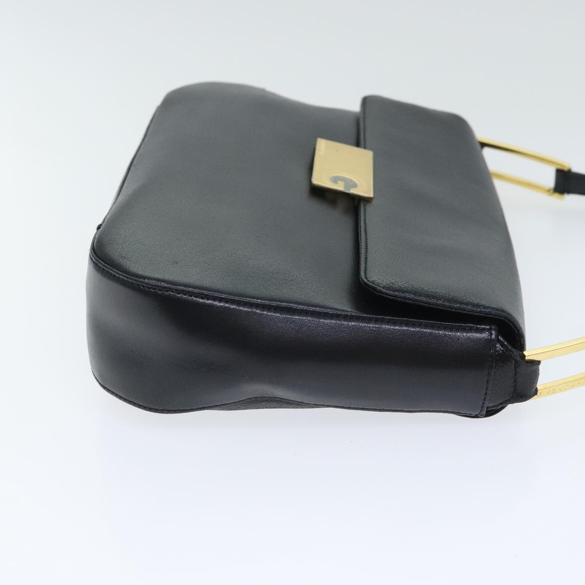 GIVENCHY Shoulder Bag Leather Black Auth bs17645