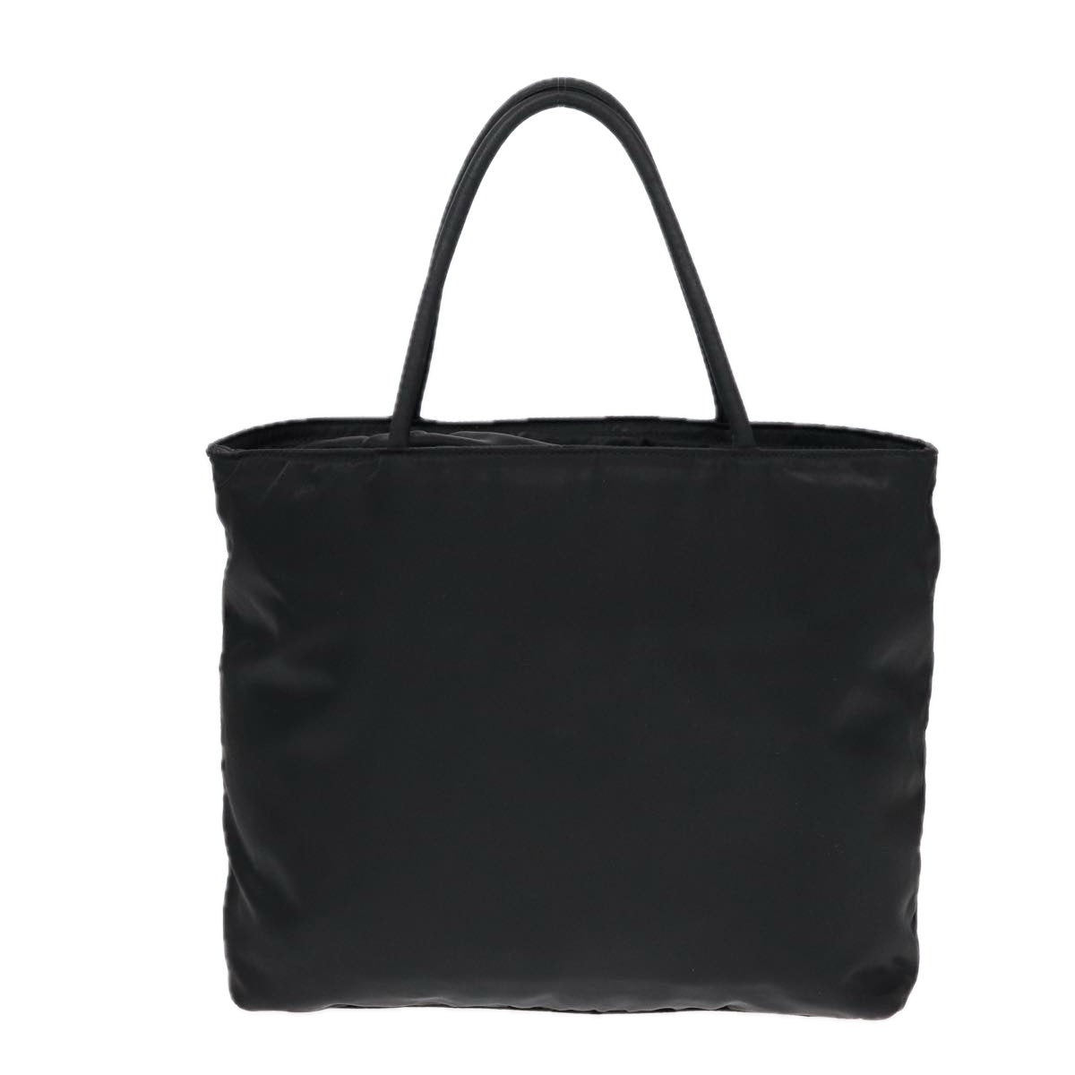 PRADA Hand Bag Nylon Black Silver Auth bs17647 - 0