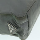 PRADA Tote Bag Nylon Gray Silver Auth bs17648-9