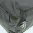 PRADA Tote Bag Nylon Gray Silver Auth bs17648-16