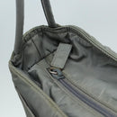 PRADA Tote Bag Nylon Gray Silver Auth bs17648-10