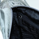 PRADA Tote Bag Nylon Gray Silver Auth bs17648-21