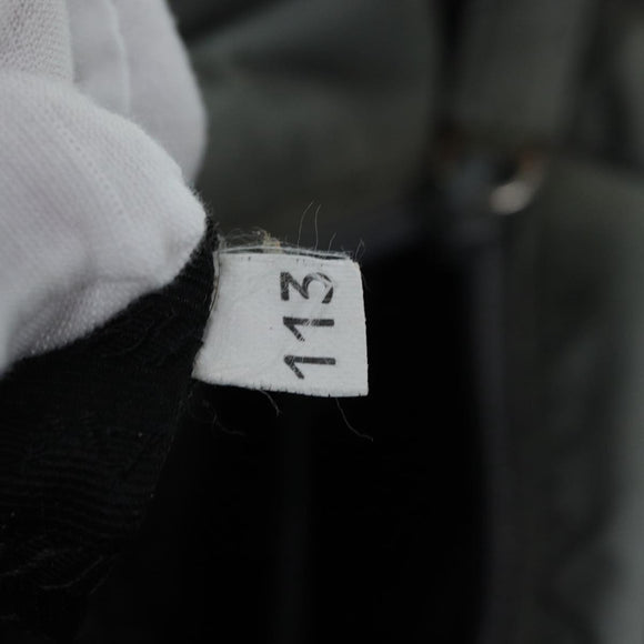 PRADA Tote Bag Nylon Gray Silver Auth bs17648