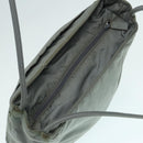 PRADA Tote Bag Nylon Gray Silver Auth bs17648-6