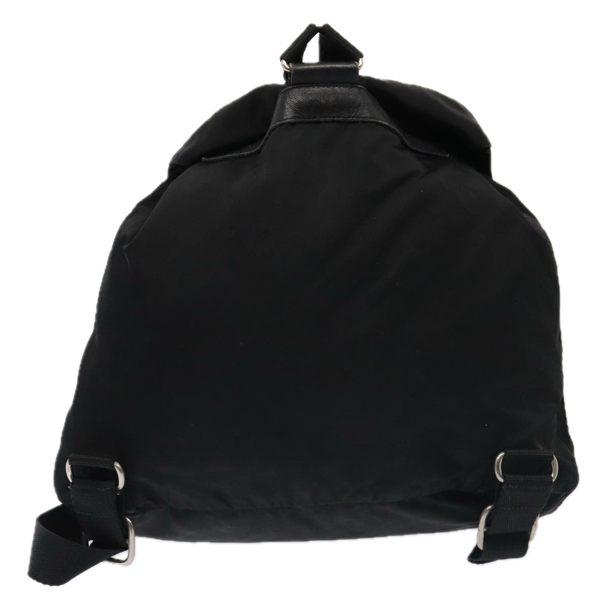 PRADA Backpack Nylon Black Silver Auth bs17650 - 0