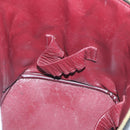 CHANEL Vanity Cosmetic Pouch Lamb Skin Black Gold CC Auth bs17658-11