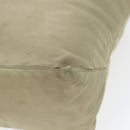 PRADA Tote Bag Nylon Beige Silver Auth bs17670-9