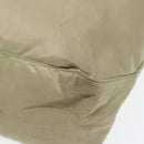 PRADA Tote Bag Nylon Beige Silver Auth bs17670-15