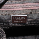 PRADA Tote Bag Nylon Beige Silver Auth bs17670-18