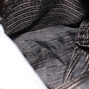 PRADA Tote Bag Nylon Beige Silver Auth bs17670-11