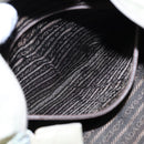 PRADA Tote Bag Nylon Beige Silver Auth bs17670-21