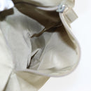 PRADA Tote Bag Nylon Beige Silver Auth bs17670-22