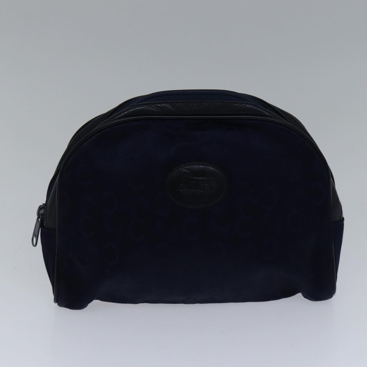 CELINE C Sulky Hand Bag Canvas 2Set Navy Auth bs17690