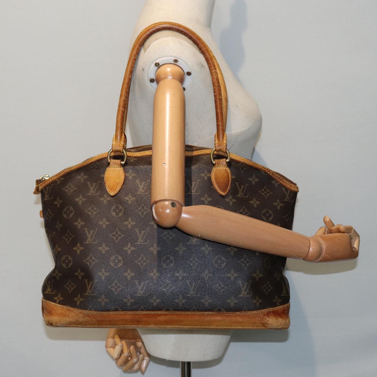 LOUIS VUITTON Monogram Lockit Horizontal Hand Bag M40104 LV Auth bs17707