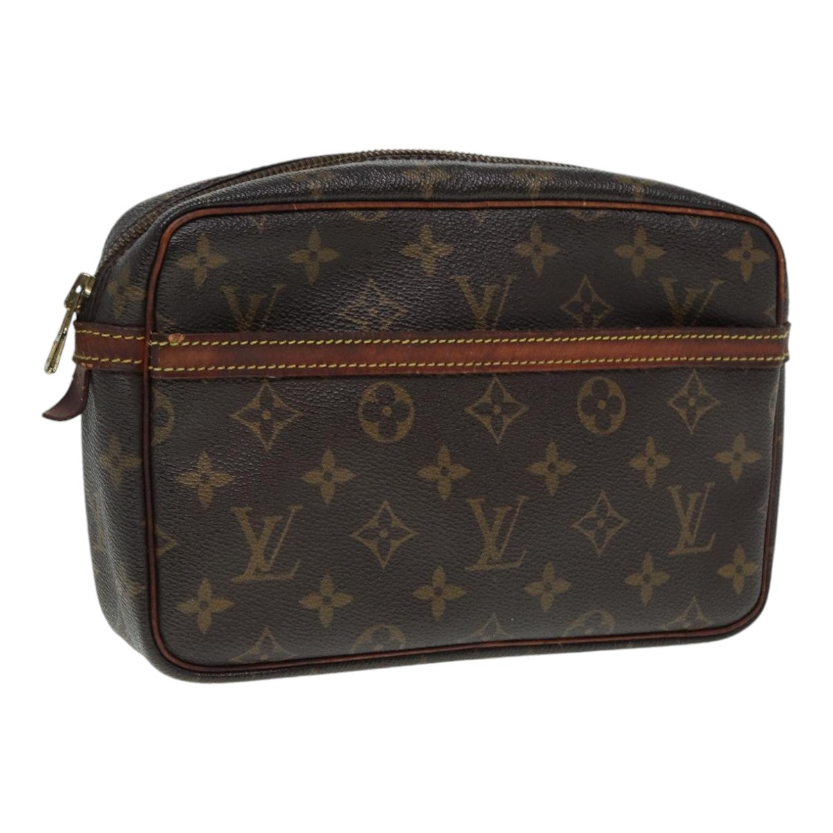 LOUIS VUITTON Monogram Compiegne 23 Clutch Bag M51847 LV Auth bs17738