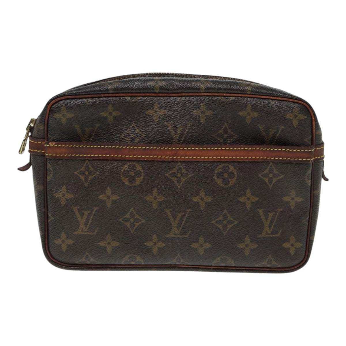 LOUIS VUITTON Monogram Compiegne 23 Clutch Bag M51847 LV Auth bs17738