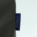 Burberrys Nova Check Blue Label Hand Bag Canvas Khaki Auth bs17782-18