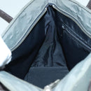 Burberrys Nova Check Blue Label Hand Bag Canvas Khaki Auth bs17782-20